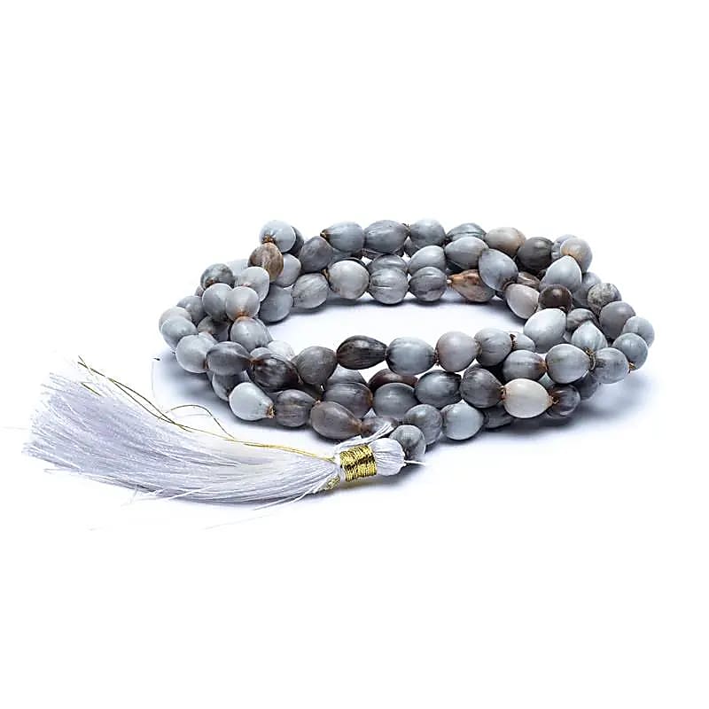 Mala Vaijayanti 108 perles gland et sac -- 0.6 cm