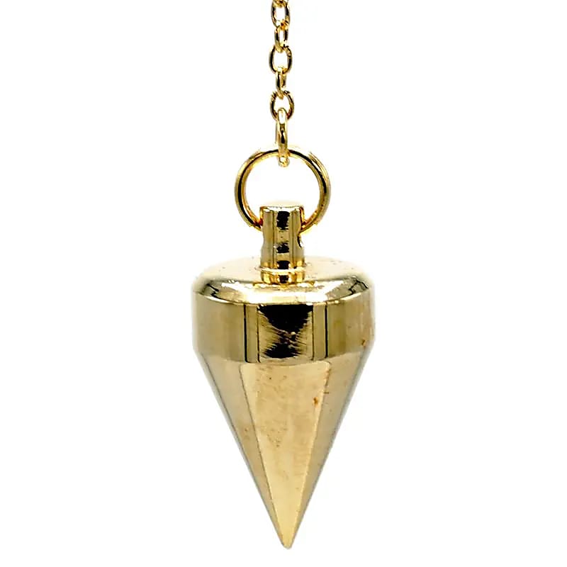 Pendule en laiton plaqué or -- 18 g; 3 cm