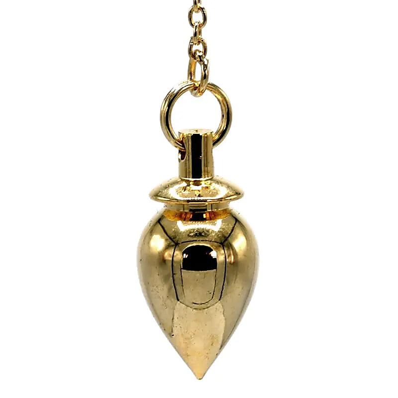 Pendule en laiton plaqué or -- 20 g; 2 cm