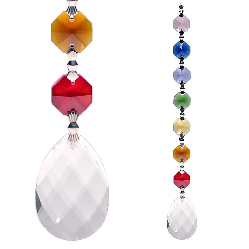 Cristal de fenêtre 7 Chakra Feng-Shui - Amrita -- 20 cm