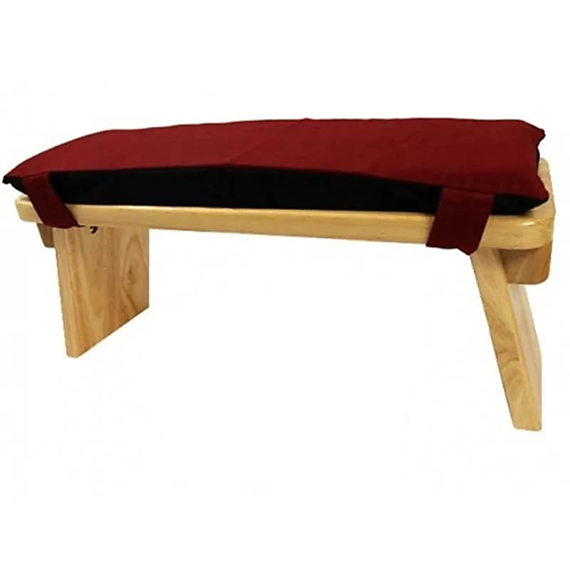 Coussin pour banc de méditation brun rougeâtre avec rembourrage -- 48x17x3 cm