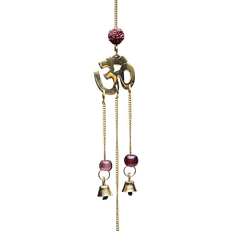 Clochettes décoratives avec Rudraksha symbole OM -- 50 cm