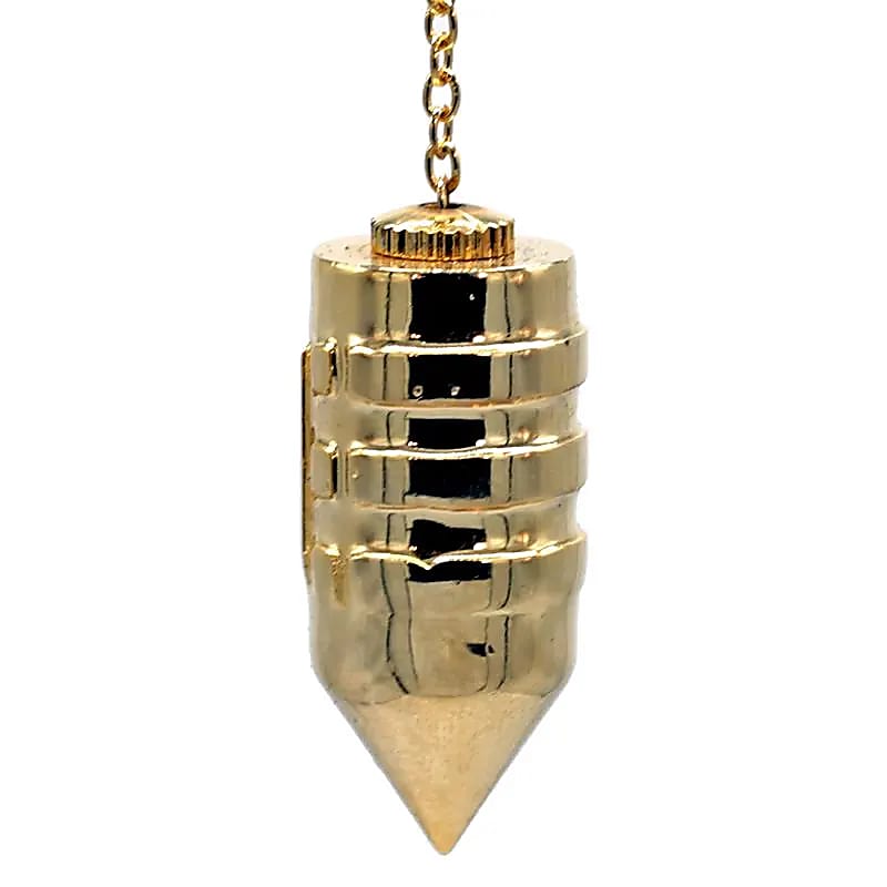 Pendule Atlantis en laiton plaqué or -- 46 g; 4 cm
