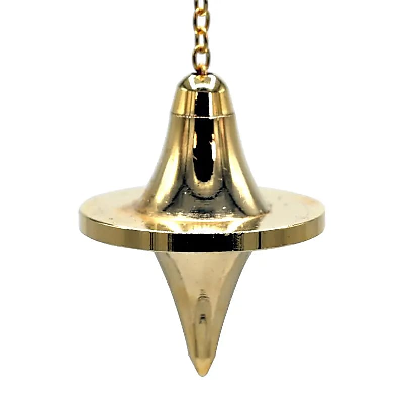 Pendule en laiton doré -- 26 g; 3.5 cm