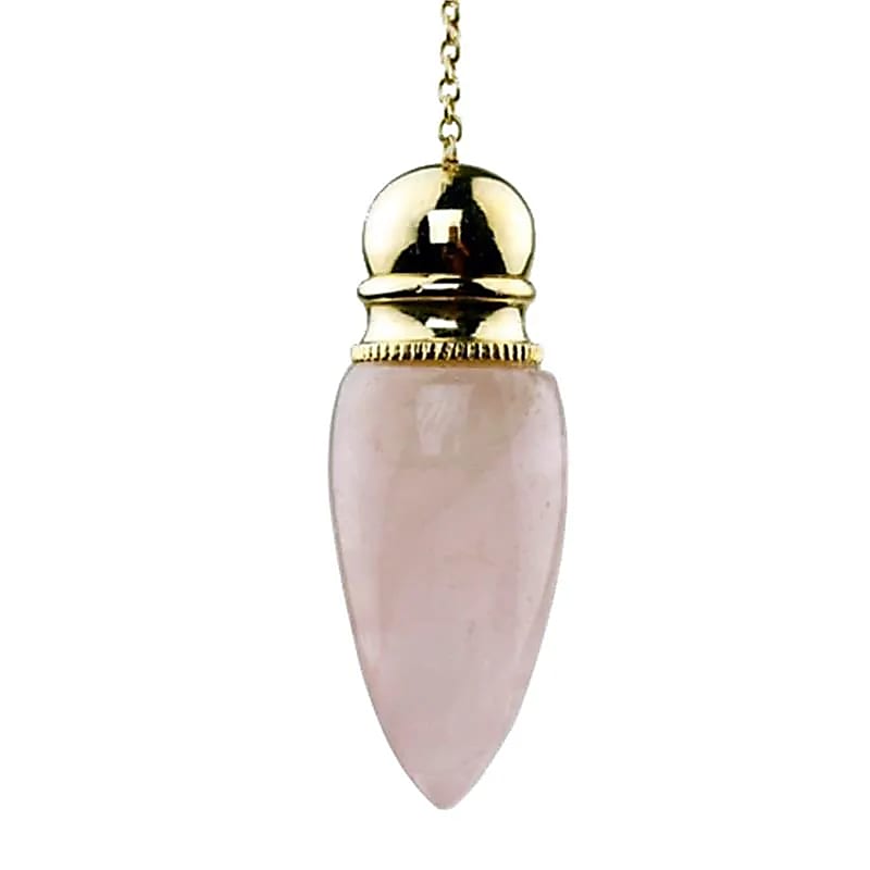 Pendule Quartz rose plaqué laiton -- 20 g; 5.3 cm