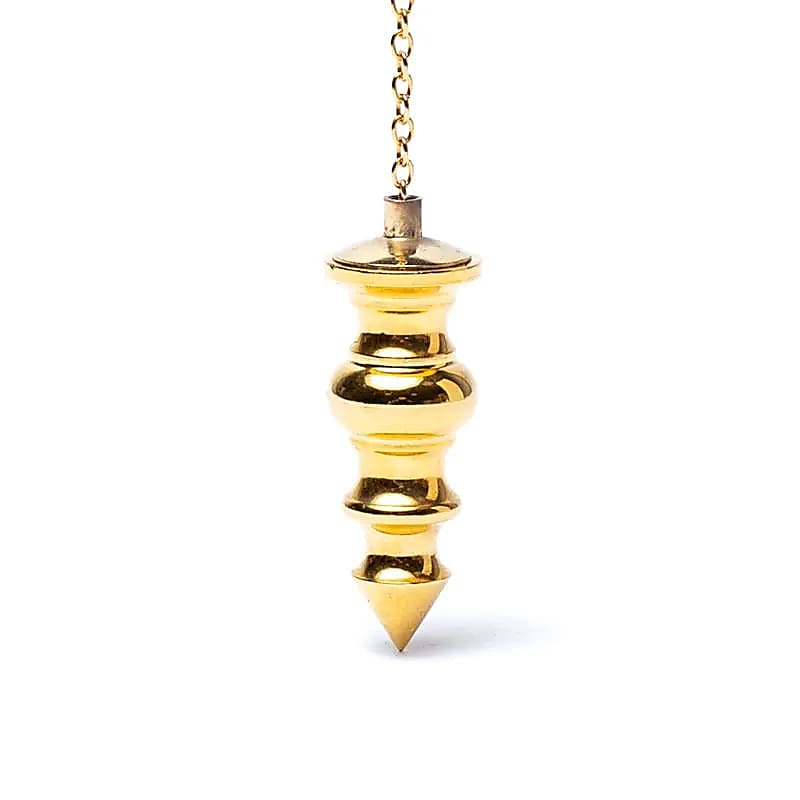Pendule en laiton plaqué or -- 4cm