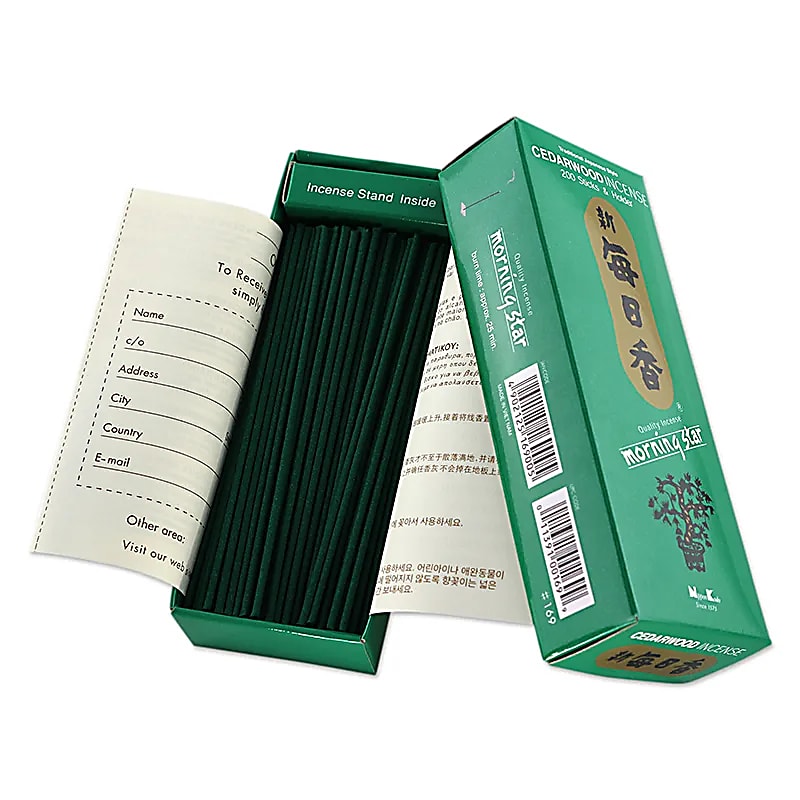 Encens Morning star - Bois de cèdre -- 70 g