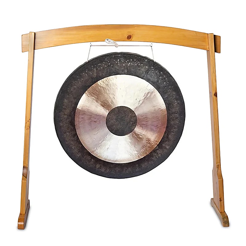 Support de gong pour gongs jusqu'à 100 cm -- ±130x41x128cm; ±6000g