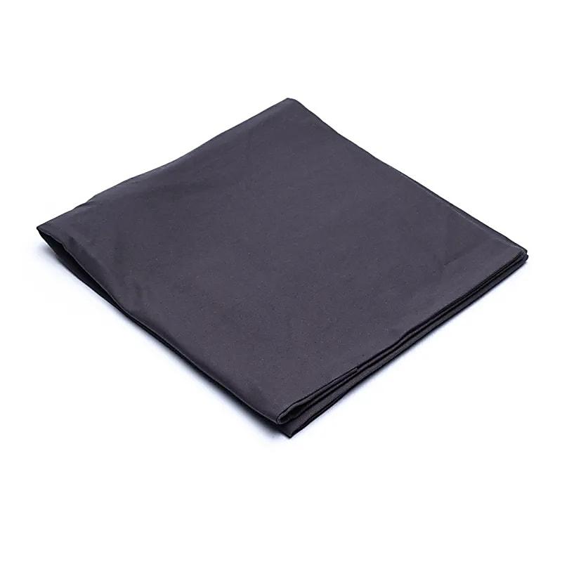 Housse de tapis de méditation en coton biologique anthracite (GOTS) -- 65x65x5cm ; 239g