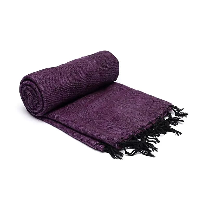 Châle de Méditation violet -- 200x80 cm