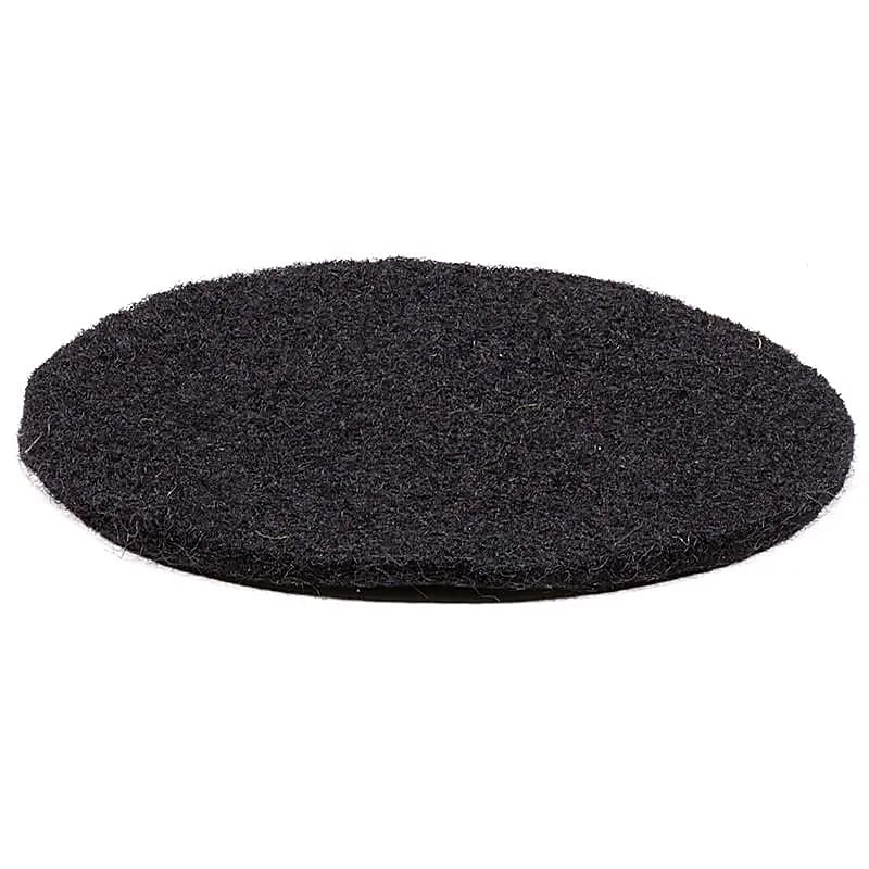 Support plat feutre pour Bol Tibétain - noir -- 10x0.3 cm