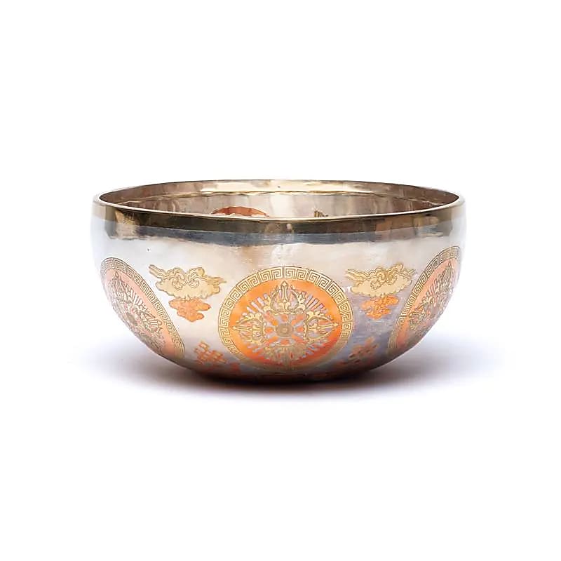 Bol chantant plaqué argent Tara Verte -- ±23cm; ±1350-1600g