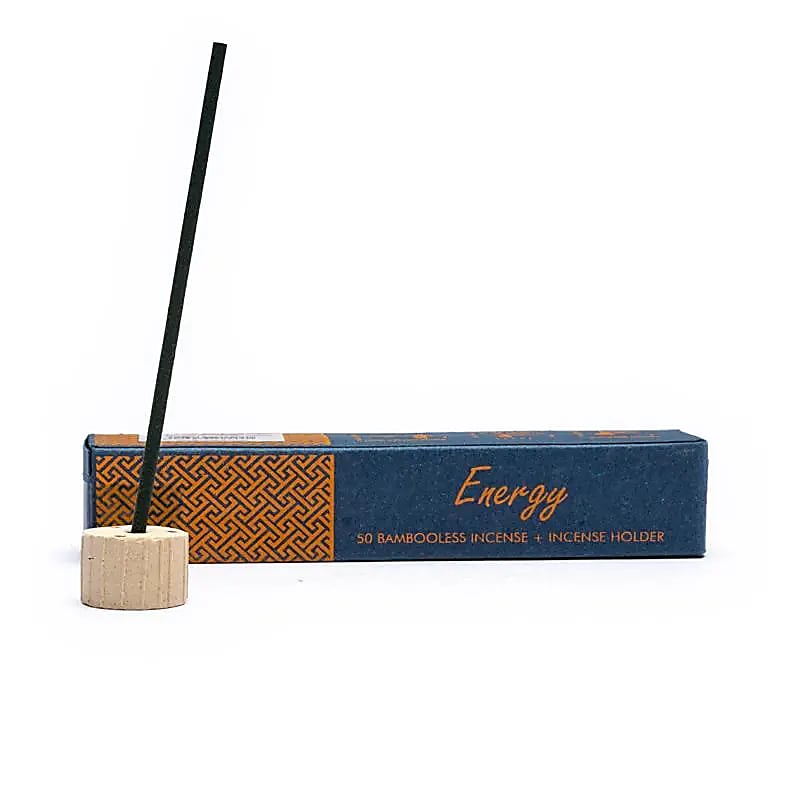 Encens aux herbes sans bambou avec support Energy -- 34 g