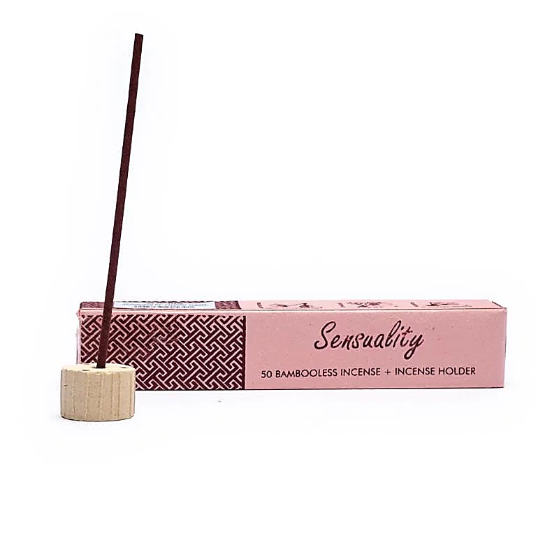 Encens aux herbes sans bambou avec support Sensuality -- 34 g