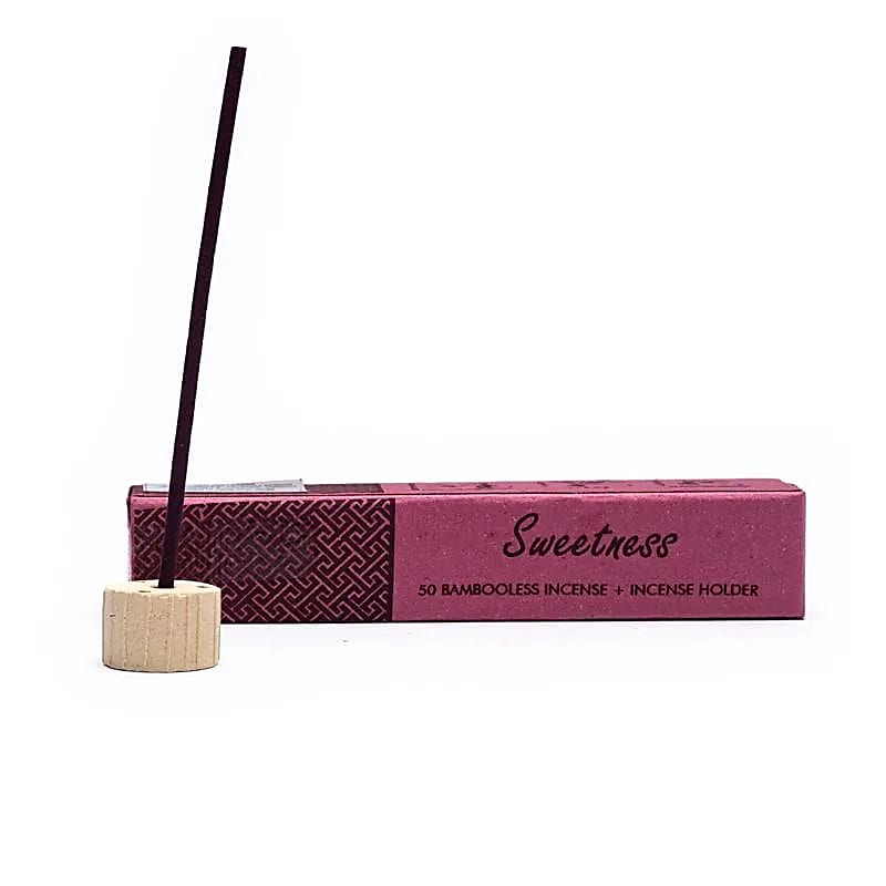 Encens aux herbes sans bambou avec support Sweetness -- 34 g