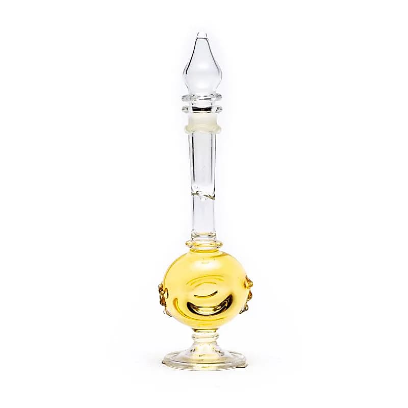 Huile de parfum bouteille soufflée bouche Rose -- 5 ml