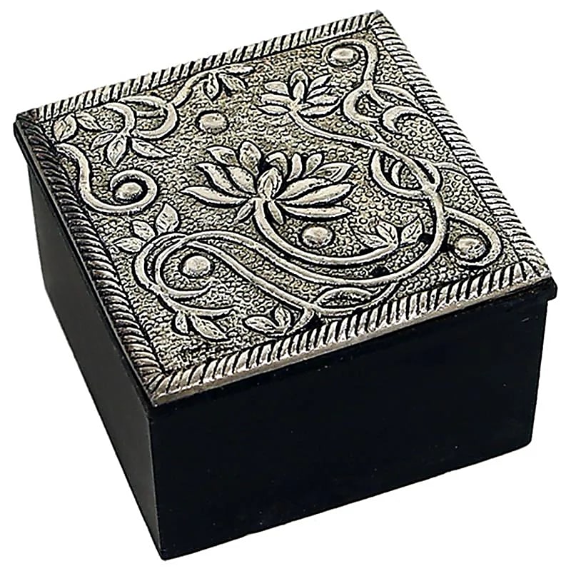 Boite à bijoux Lotus -- 6x6x4 cm