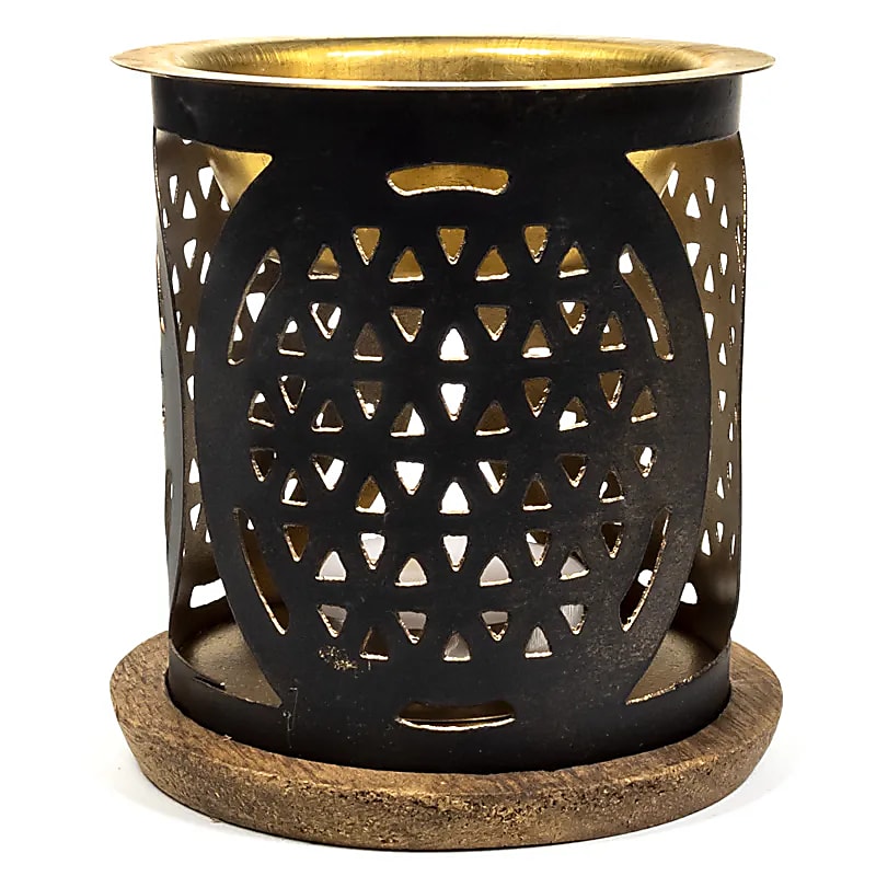 Aromafume Brûleur d'encens Fleur de Vie -- 8x9cm; 120g