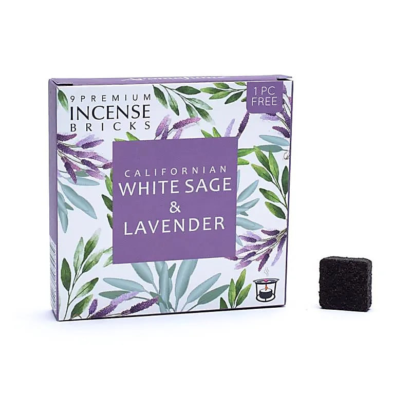 Aromafume briques d'encens Sauge blanche & Lavande -- 40 g