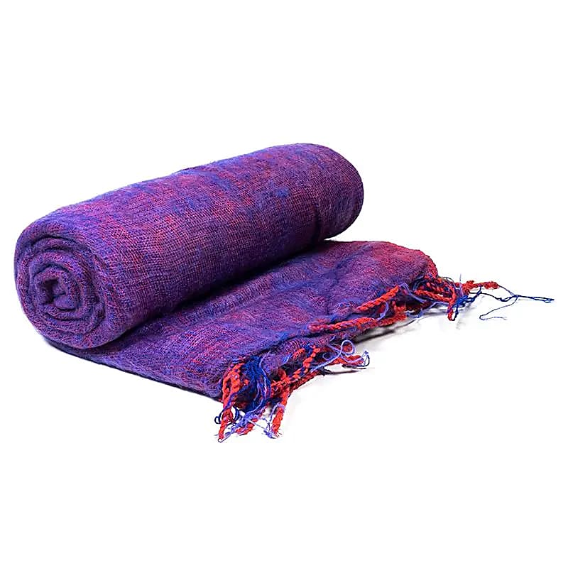 Châle de Méditation violet -- 200x80 cm