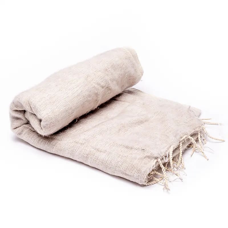 Couverture Méditation XL beige -- 115x245 cm