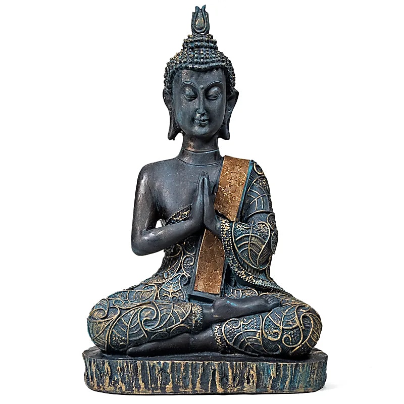 Bouddha namasté Thailande -- 416 g; 14x7.5x22 cm