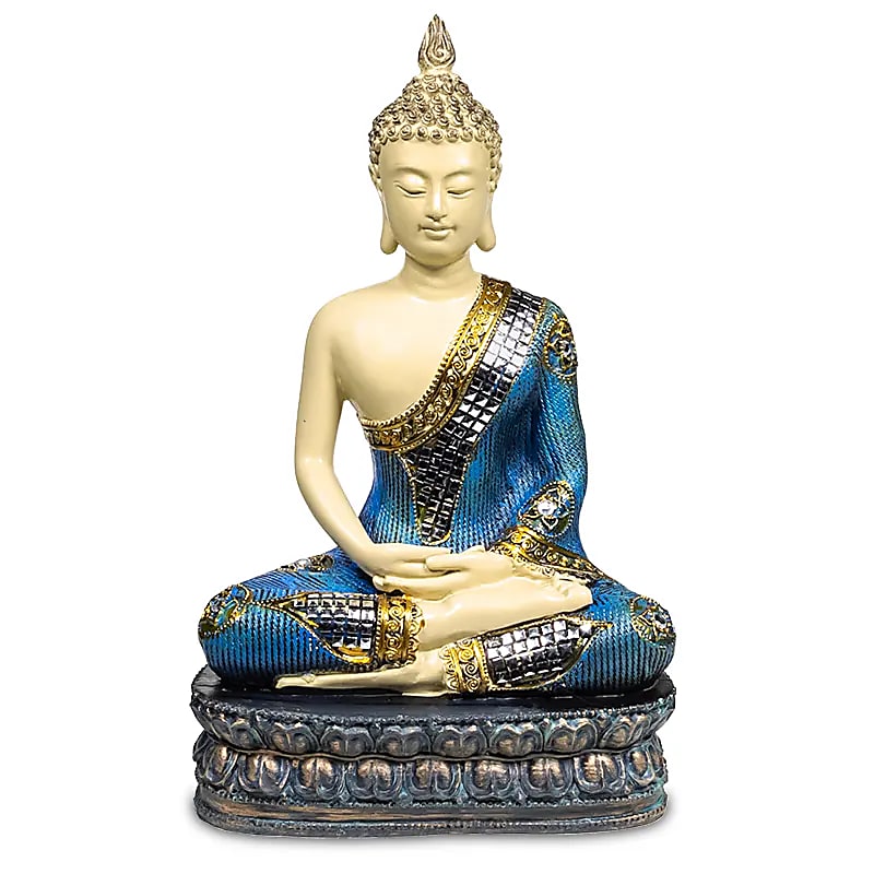 Bouddha de la Méditation Thailande -- 780 g; 18x11x29 cm
