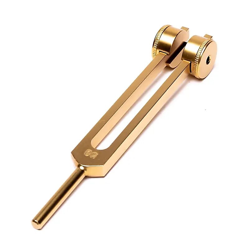 Diapason medium Om 136.10 Hz couleur or -- 11 cm