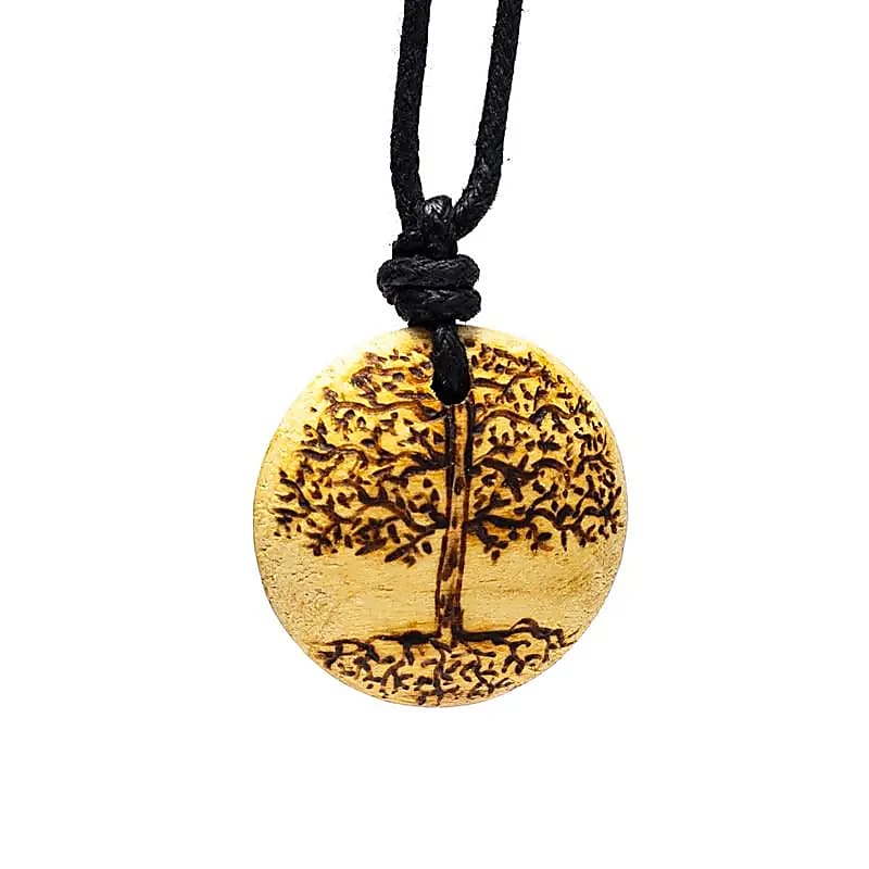 Collier en Palo Santo Arbre de Vie -- ±3,5 cm