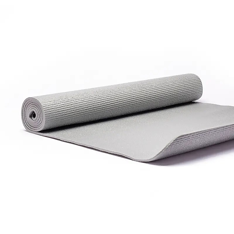 Tapis Yoga PVC gris Yogi & Yogini -- 1200g; 61x183x0.5cm