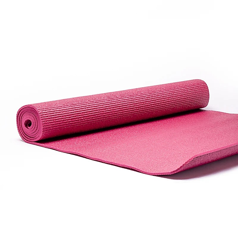 Tapis Yoga PVC Yogi & Yogini rose -- 1200g; 61x183x0.5cm
