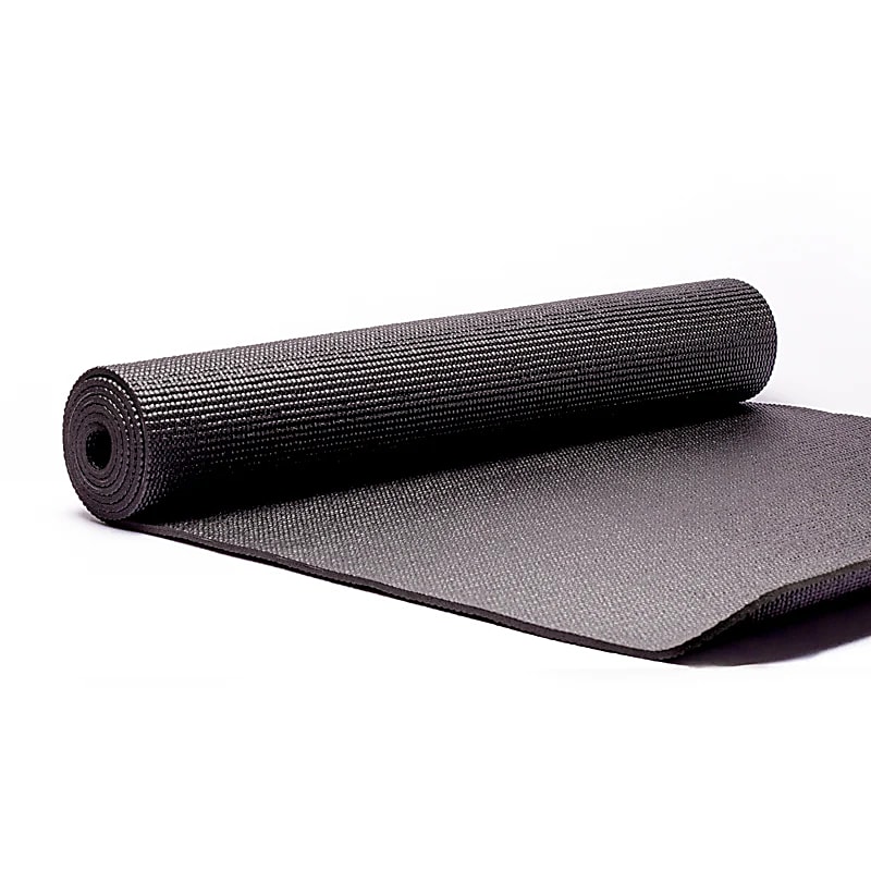 Tapis Yoga PVC Yogi & Yogini noir -- 1200g; 61x183x0.5 cm