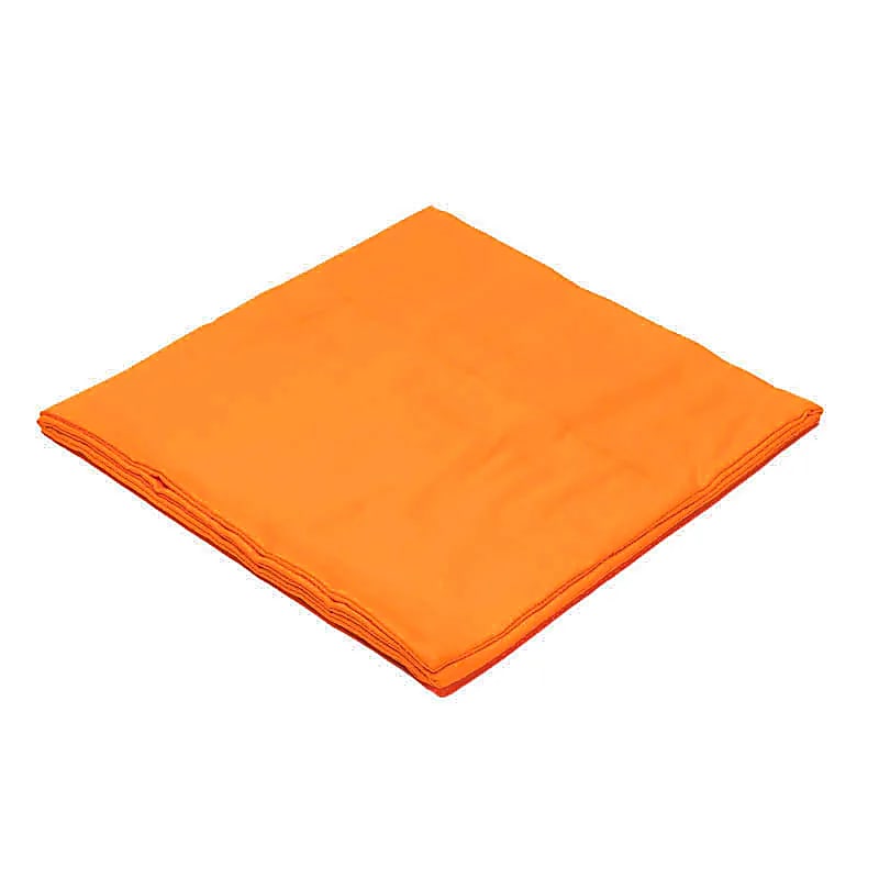 Housse de tapis de méditation 2ème Chakra en coton bio (GOTS) orange -- 65x65x5cm; 239g