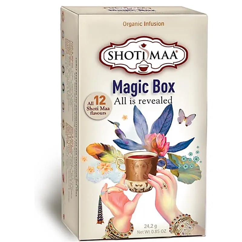 Shoti Maa Magic Box 12 fragranze de thé bio -- 24.2 g