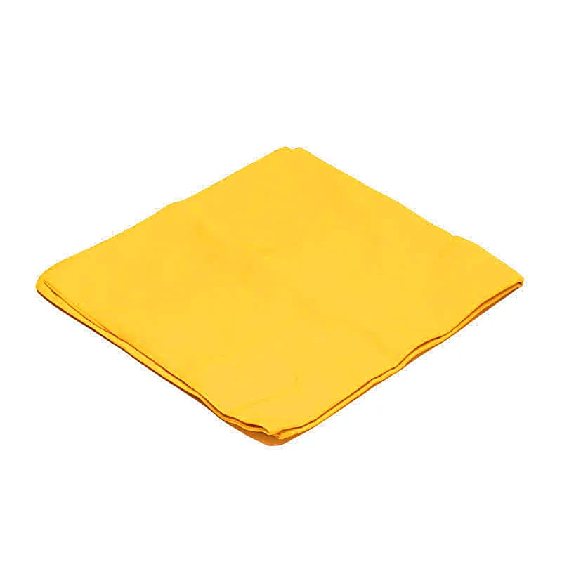 Housse de tapis de méditation 3ème Chakra en coton bio (GOTS) jaune -- 65x65x5cm; 239g
