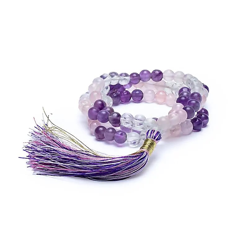Mala Triangle d'Or 108 perles AA 6mm + sachet -- 0.6 cm
