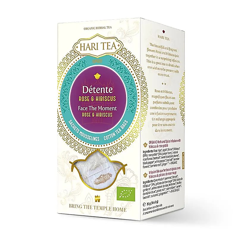Hari Tea Face the Moment rose et hibiscus BIO -- 20 g
