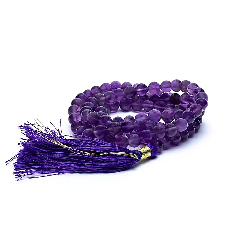 Mala Améthyste 108 perles -- 0.7cm