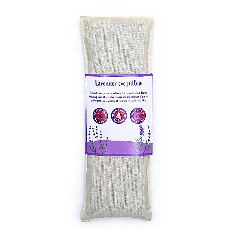 Coussin pour les yeux Lavande Bio naturel -- 140 g; 22x8 cm
