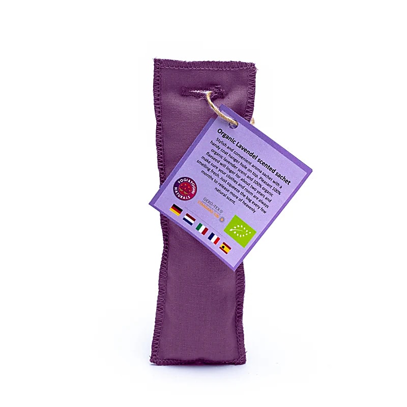 Sachet à suspendre Lavande BIO violet foncé  -- 5.5x17 cm