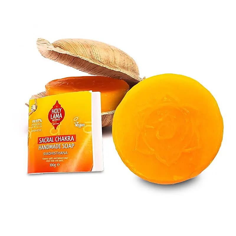 Savon Holy Lama en feuille de palmier Chakra sacré -- 100g