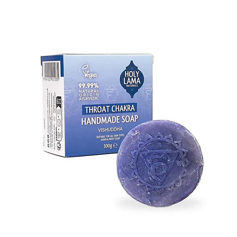 Holy Lama savon chakra de la gorge -- 100 g