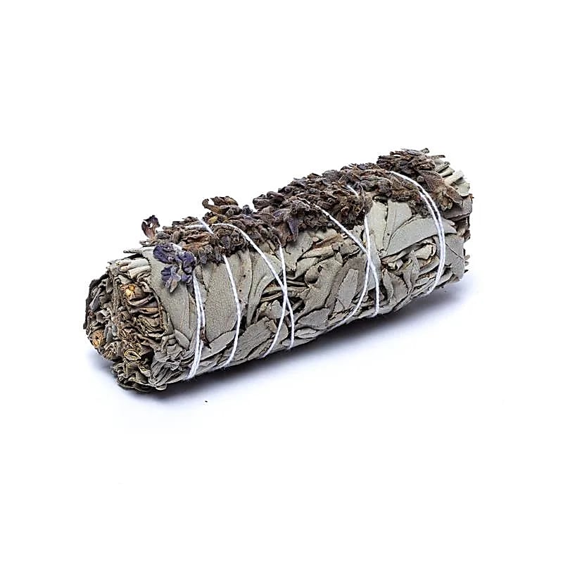 Sauge blanche smudge à la Lavande S lot de 2 -- ±11x3,5 cm ; ±30-40g