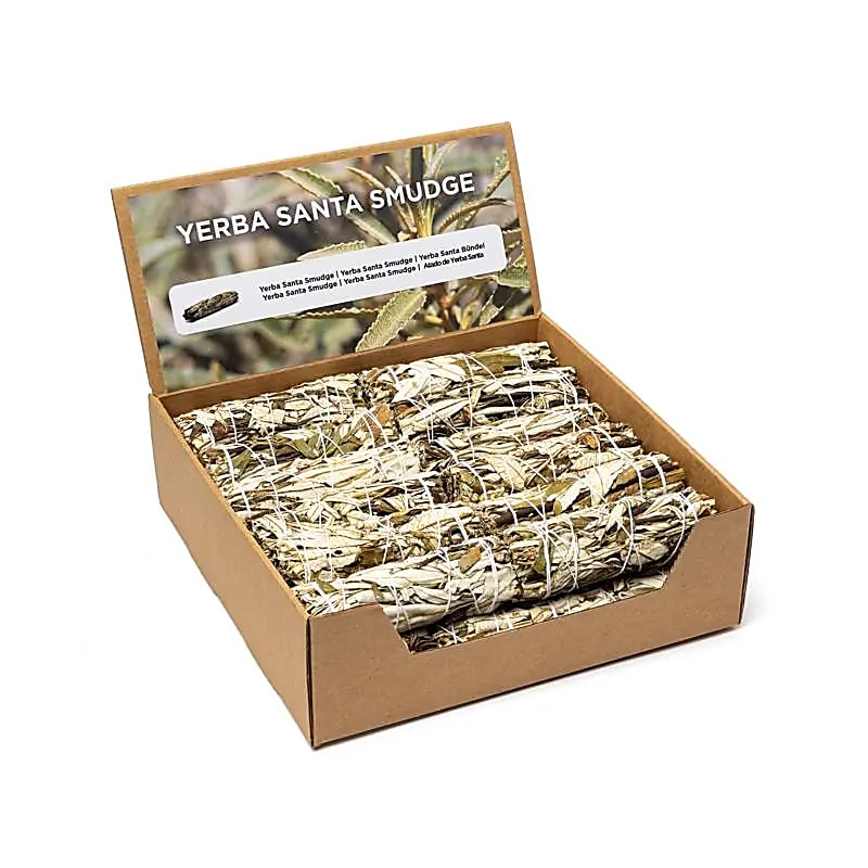 Smudge de Yerba Santa S par 24 en présentoir -- ±10–11 cm; ±25–35 g