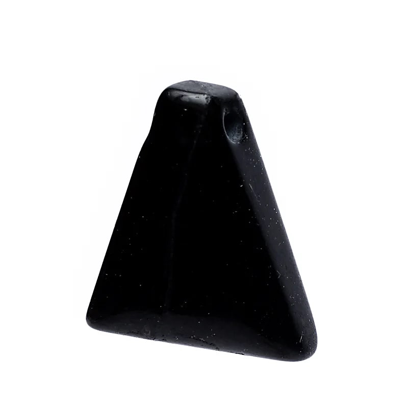 Pendentif Shungite polie -- ±3 cm; ±7g