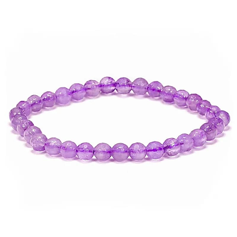 Bracelet améthyste coupe à facette -- ±0.6cm