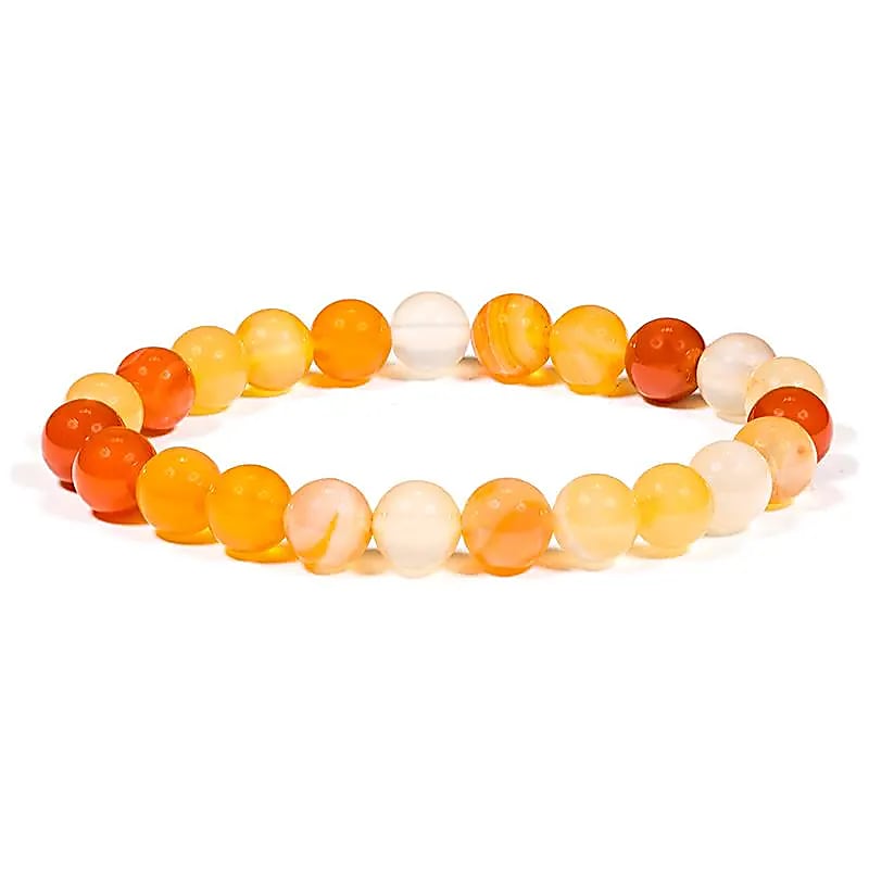 Bracelet cornaline -- ±0.9cm