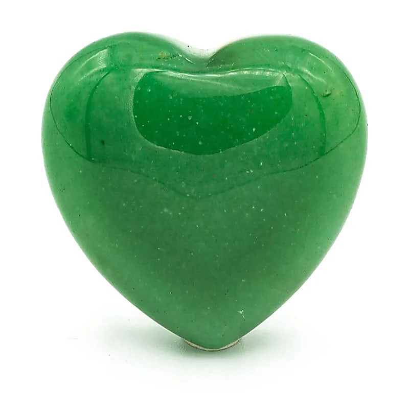 Pierres de souci coeurs Aventurine -- 3.0 cm