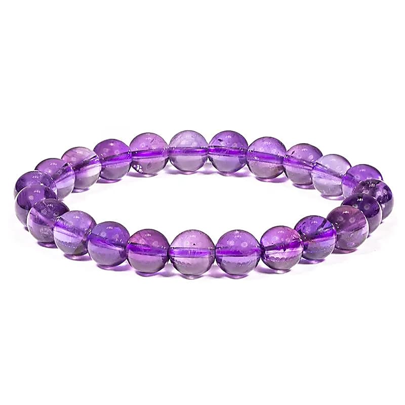 Bracelet améthyste -- ±6cm