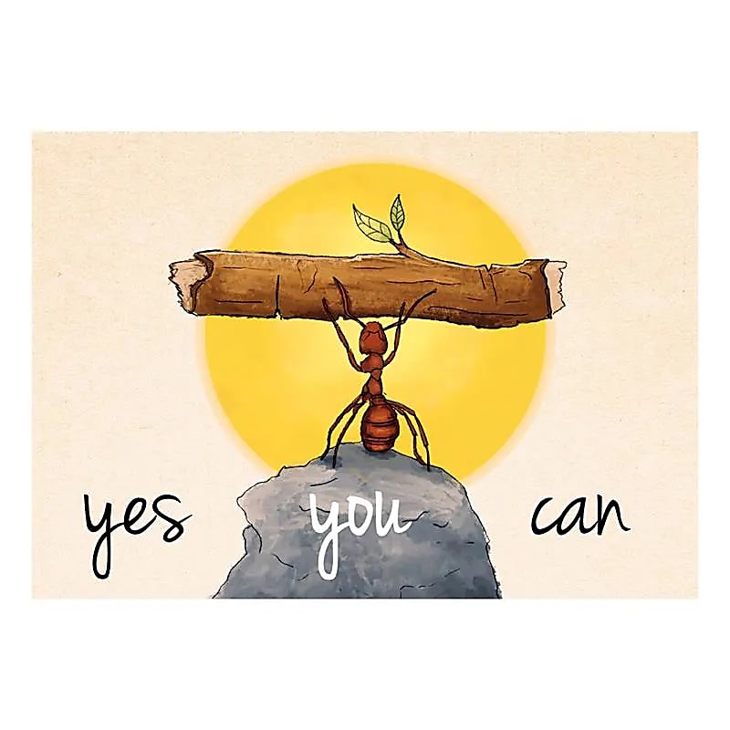 Carte postale Yes you can -- 15x10.5 cm